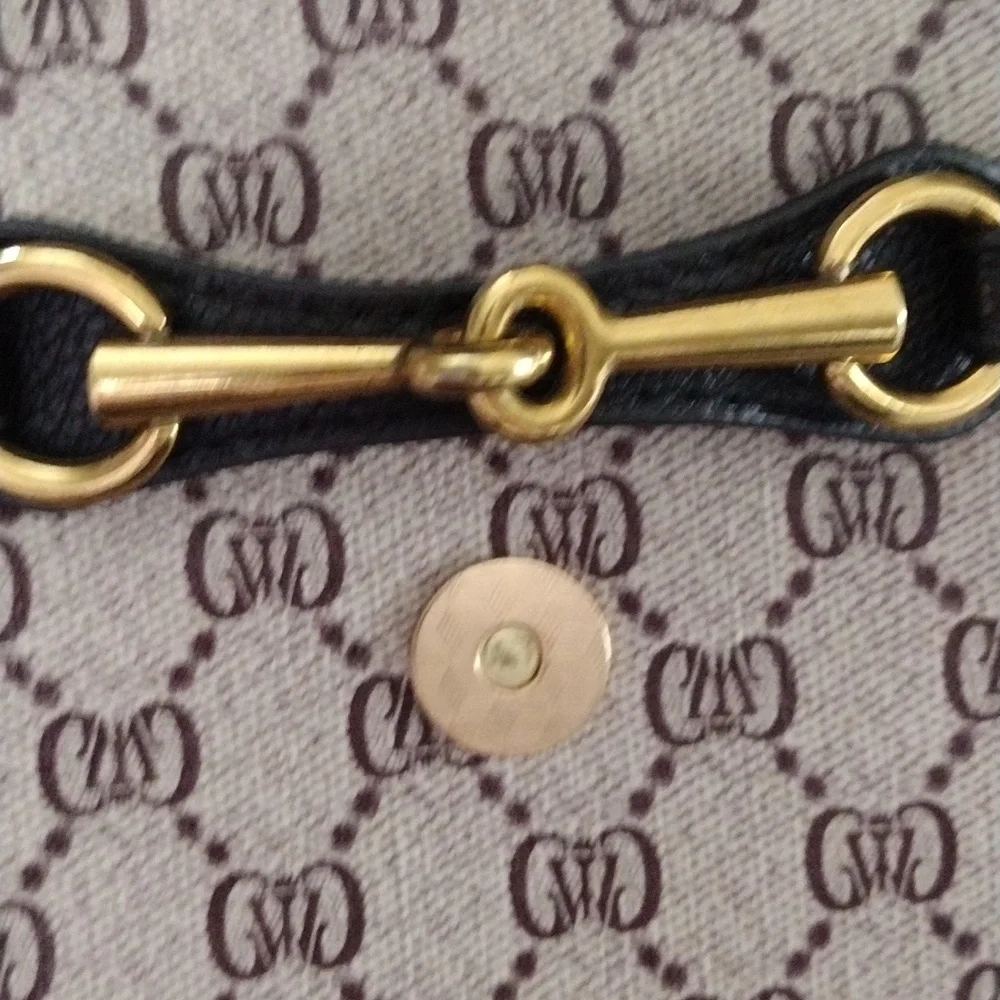 Elegant Brown and Gold Women's Bag - Picture 7 of 14